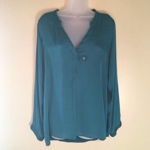 Anthropologie Dolan Raw Hem Blouse, Size Large
